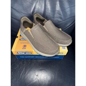 Skechers Men's 13 Parson-Ralven Taupe Slip In Shoes Sneakers (204804/TPE)